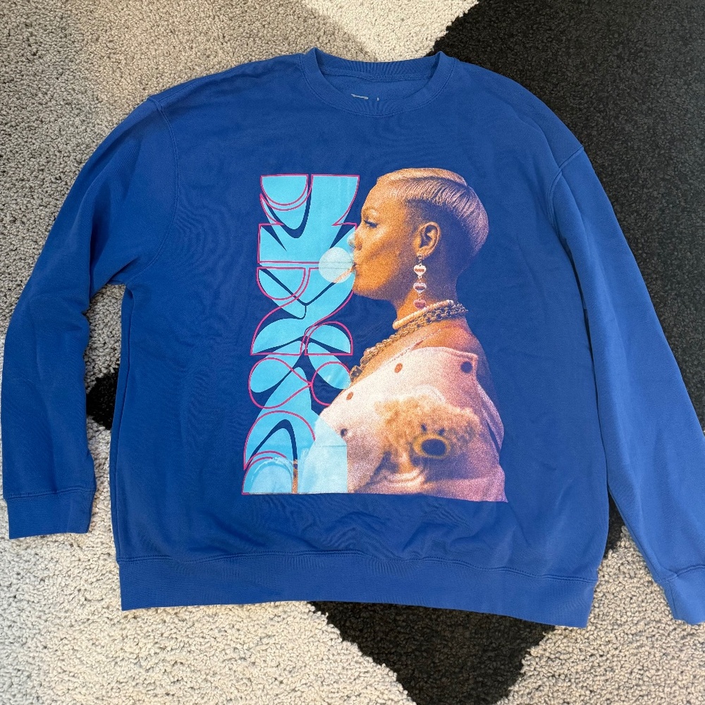 P!NK Pullover Sweatshirt Pop Music Singer XL